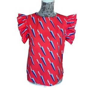 Nooworks Knives Ruffle top